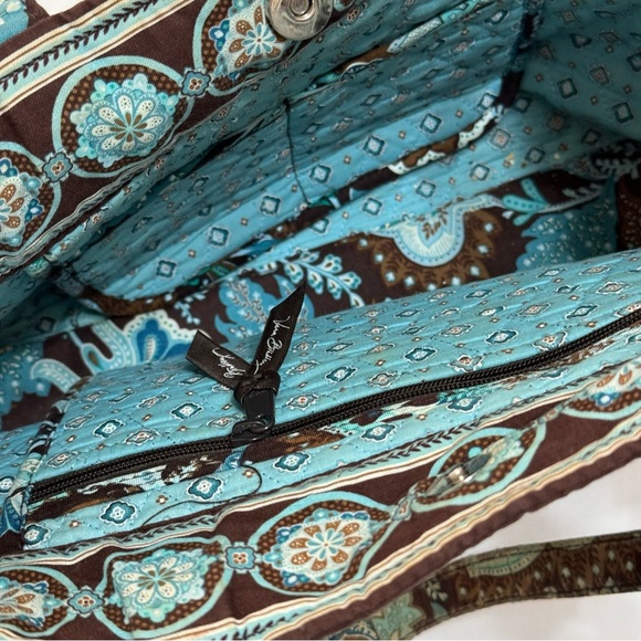 Vera Bradley Java Blue Tote Bag - Picture 6 of 8